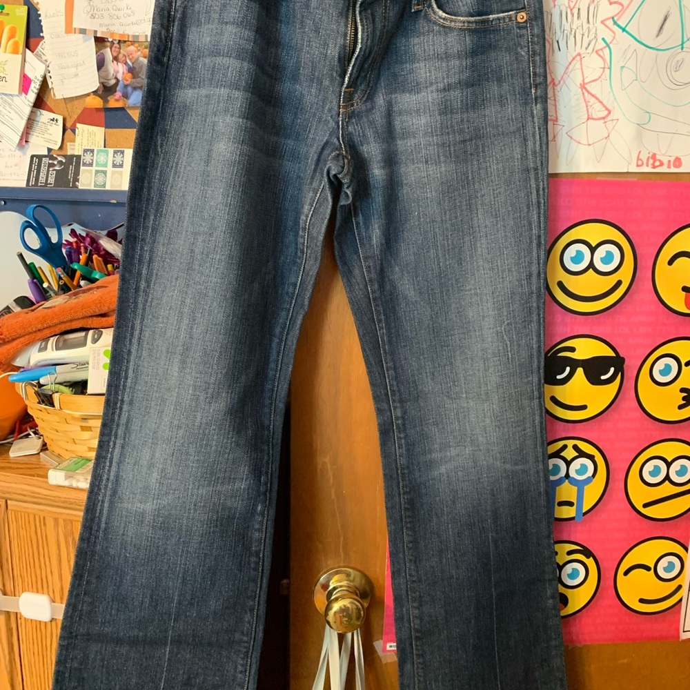 Woman’s Dark Blue Jeans